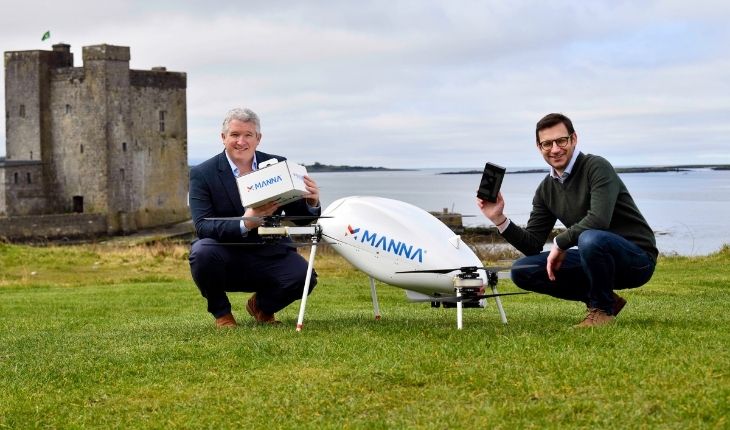 Samsung Galaxy consegna con Drone Manna