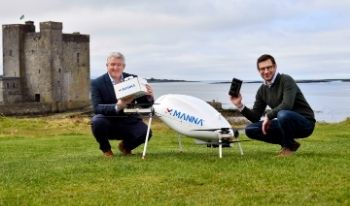 Samsung Galaxy consegna con Drone Manna