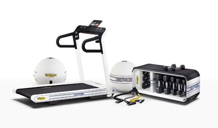 La capsule collection di attrezzi technogym a marchio Dior