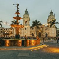 La piazza della Cattedrale di Lima