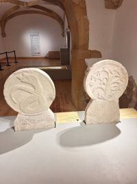 Alcune delle lapidi esposte