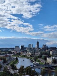 Una vista della città moderna