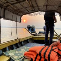 La barca è spartana, ma comoda