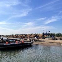 Il traghetto per raggiungere l'isola